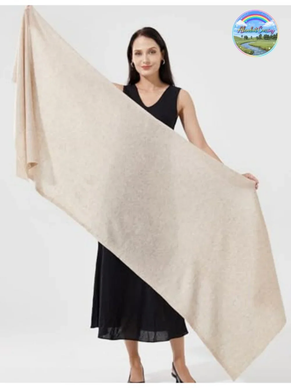 100% Cashmere Wrap Scarf Stole Knitted Shawl Women Travel Large